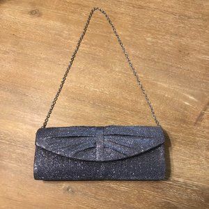 Jessica McClintock silver clutch